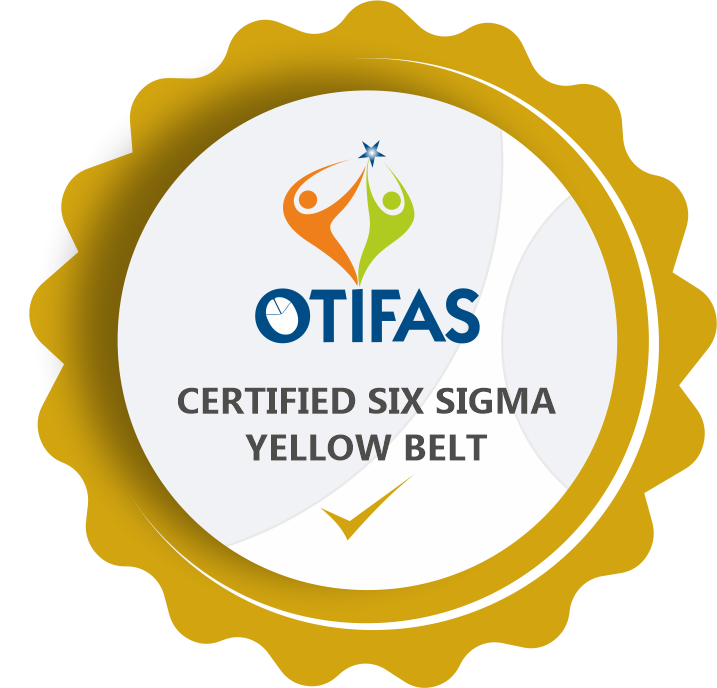 Lean six sigma yellow belt certified otifas